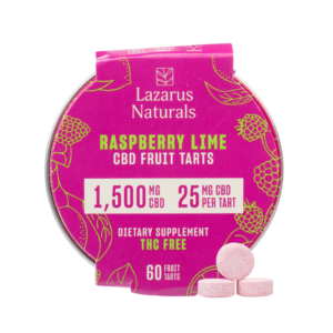 Lazarus Naturals - CBD Fruit Tarts - Raspberry Lime
