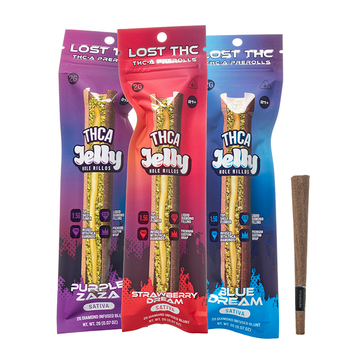 Lost THC THCA Jelly Hole Rillos Blunts 2G