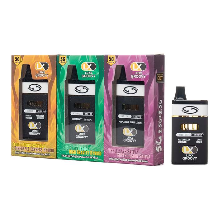 LUXX Groovy Dual THCA Live Rosin Disposable 5G