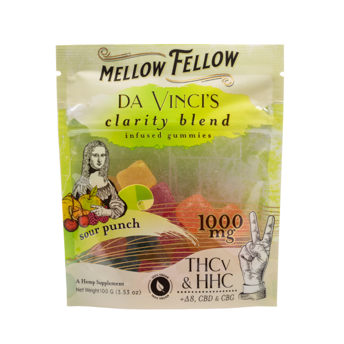 Mellow Fellow Da Vincis Clarity M-Fusion Gummies 1000mg