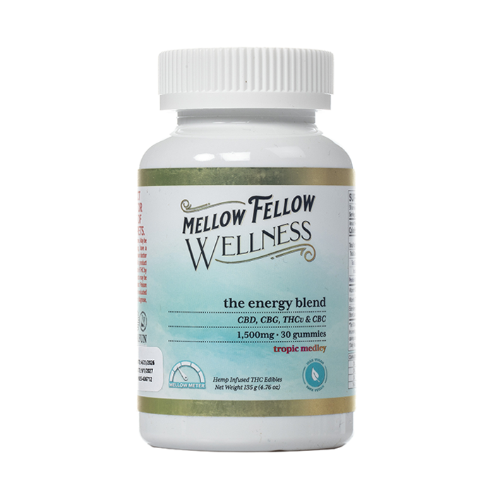 Mellow Fellow Wellness Energy Blend Gummies 1500mg
