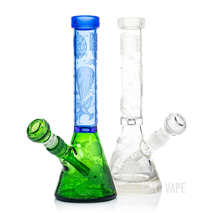 Milkyway Glass 10.5" Roswell 1947 Beaker Bong