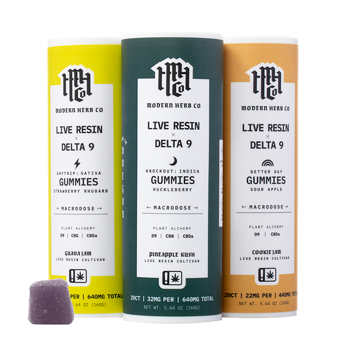 Modern Herb Co. Live Resin Delta 9 Gummies 400mg