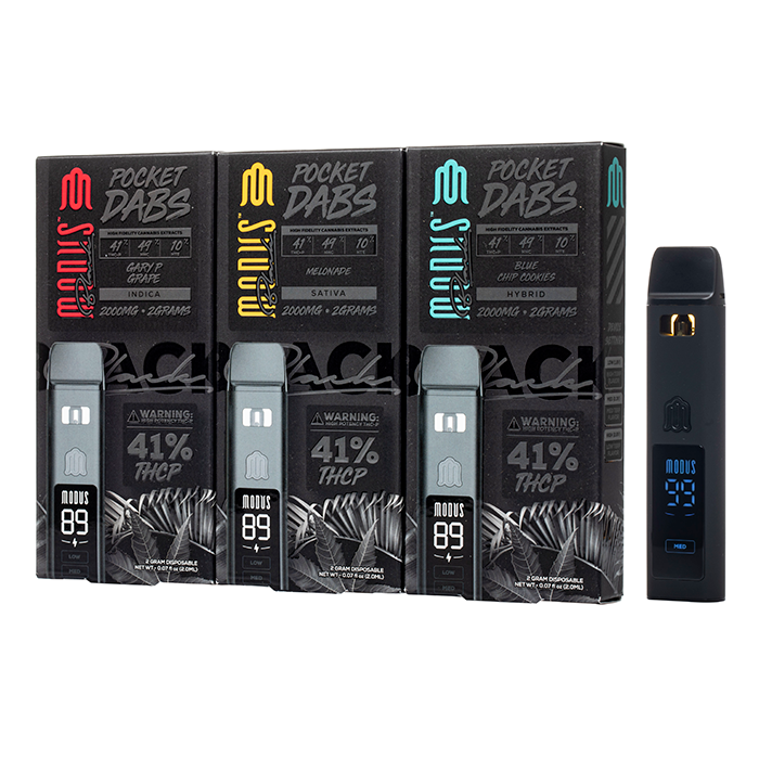 Modus Black Pocket Dabs Disposable 2G
