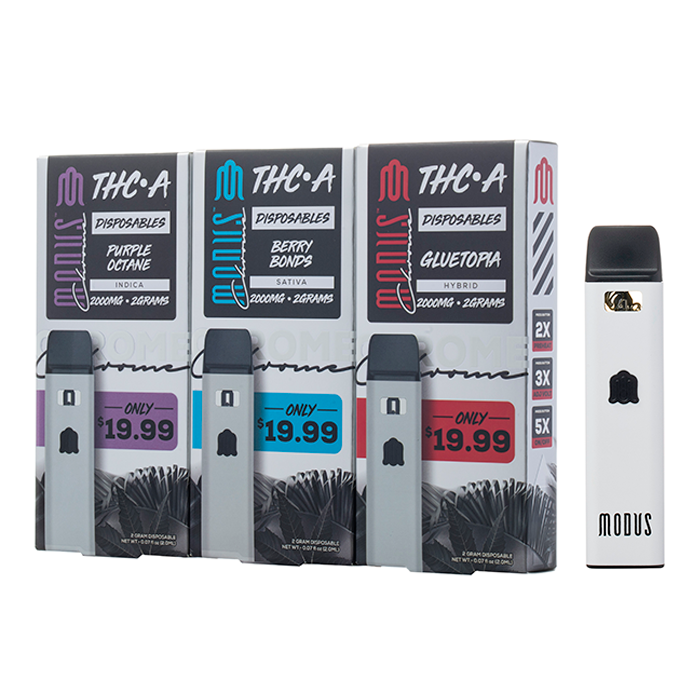 Modus Chrome THCA Disposable 2G