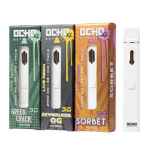 Ocho Extracts XL Tri-Blend D8 + D10 + THC-O Live Resin Disposable 3G