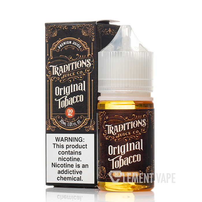 Original Tobacco - Traditions Juice Co Salts - 30mL