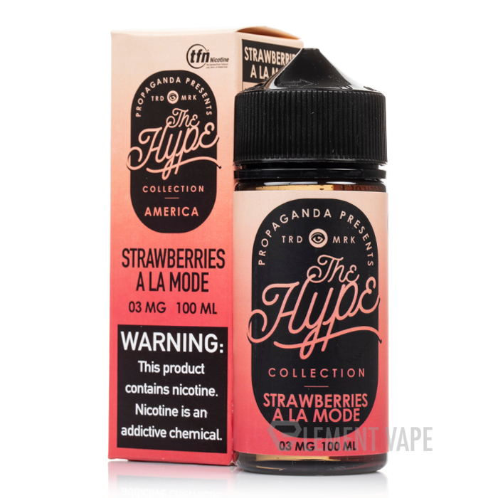 Hype - Strawberries A La Mode - Propaganda E-Liquids - 100mL