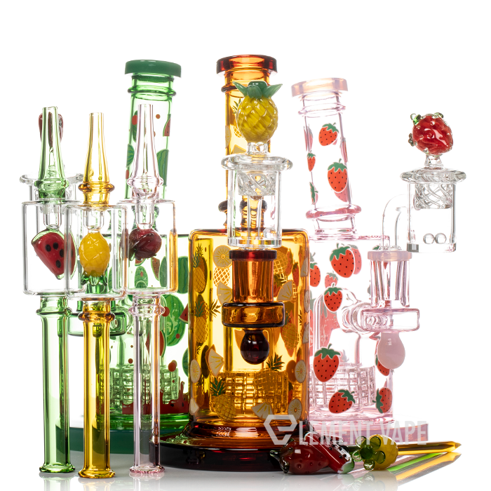 Pulsar 8" Fruit Series Glow In The Dark Dab Rig Kit