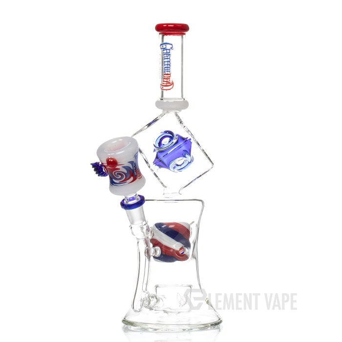 Pulsar x Grateful Dead 10.75" Tesseract Hypercube Water Pipe