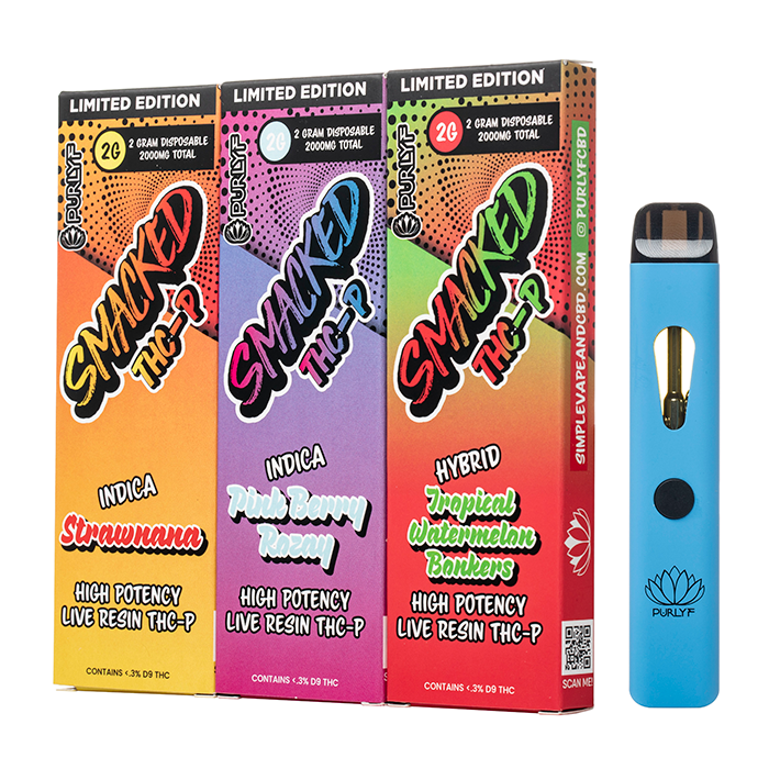 Purlyf Smacked THC-P Live Resin Disposable 2G