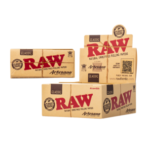 RAW Artesano Tray Rolling Papers - 480ct Box