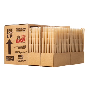 RAW Classic 98 Special Backrolled Cones - 800ct Box