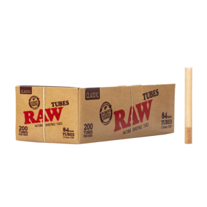 RAW Natural Unrefined Classic Tubes - 200ct Box
