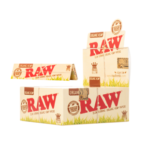 RAW Organic Hemp King Size Slim Rolling Papers - 1600ct Box