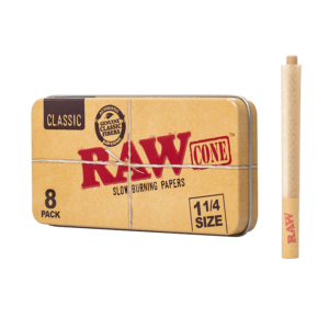RAW Tin 1-1/4" Classic Cones 8ct