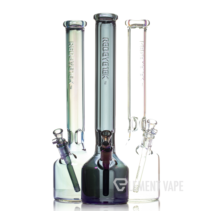 Red Eye Glass 18" Terminator Hex Tube Beaker Bong
