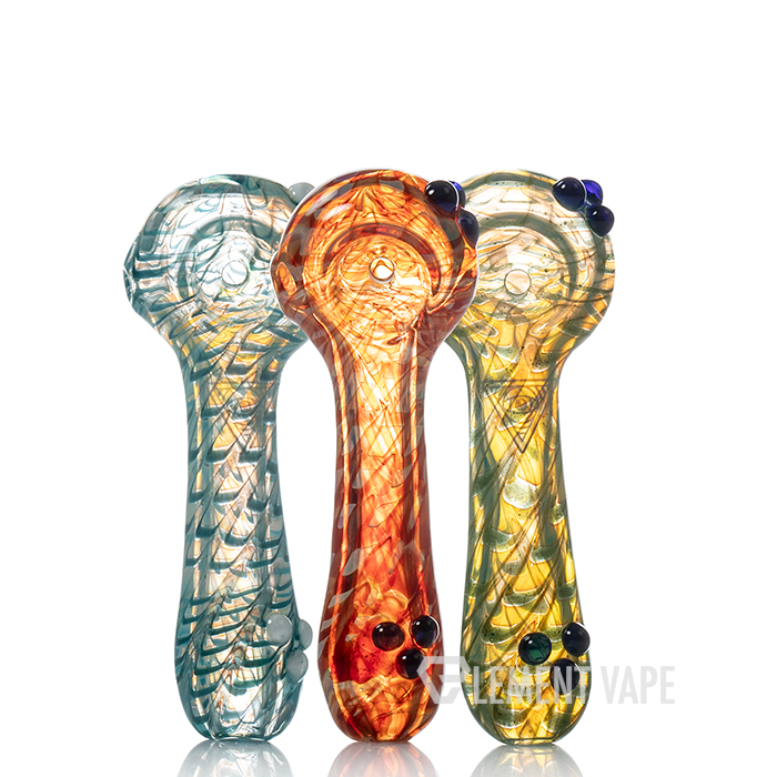 Red Eye Glass 3.25" Zippy Hand Pipe