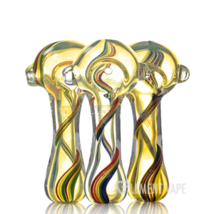 Red Eye Glass 3.75" Pandora Inside Out Hand Pipe