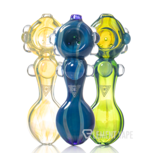 Red Eye Glass 5" Middle Man Hand Pipe