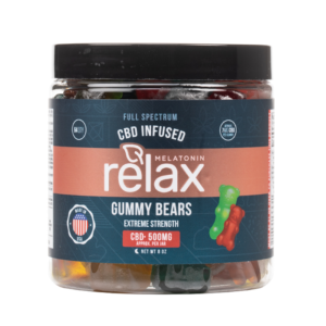 Relax Gummies - Full Spectrum CBD Sleep Gummy Bears with Melatonin