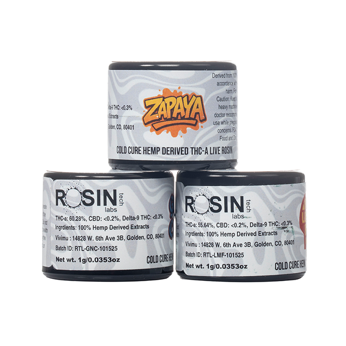 Rosin Tech Labs THCA Cold Cure Live Rosin Dabs 1G
