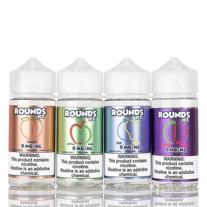 Rounds E-Liquid ICED Fruit Combo Pack - 4 Flavors - 400mL