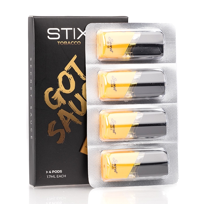 Secret Sauce STIX Replacement Pods - 4 Pack