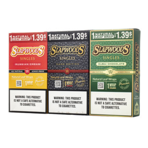 Slapwood Singles Natural Leaf Wraps 20ct [FULL BOX]