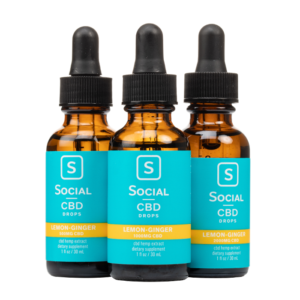 Social CBD - Lemon Ginger CBD Isolate Drops