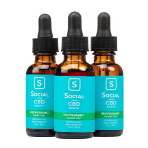 Social CBD - Peppermint CBD Isolate Drops