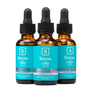 Social CBD - Pomegranate Tea Broad Spectrum Drops