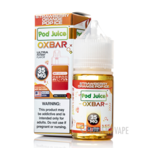 Strawberry Orange Pop Ice - Pod Juice x OXBAR Salts - 30mL