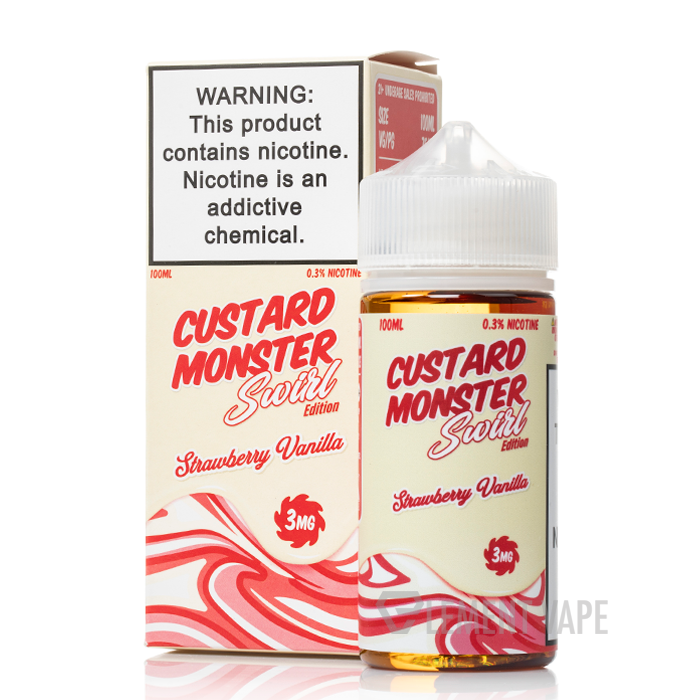 Strawberry Vanilla - Swirl Edition - Custard Monster - 100mL