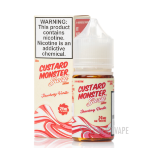 Strawberry Vanilla - Swirl Edition - Custard Monster Salts - 30mL