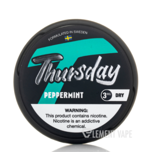 Thursday Dry Nicotine Pouches - Peppermint