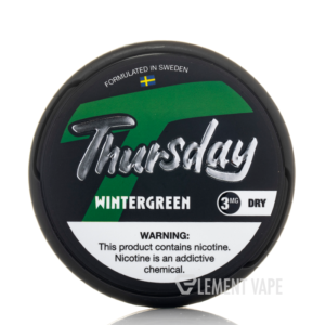 Thursday Dry Nicotine Pouches - Wintergreen