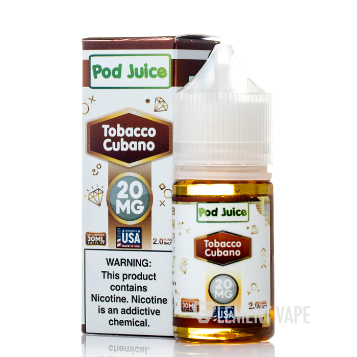 Tobacco Cubano - Pod Juice Salts - 30mL