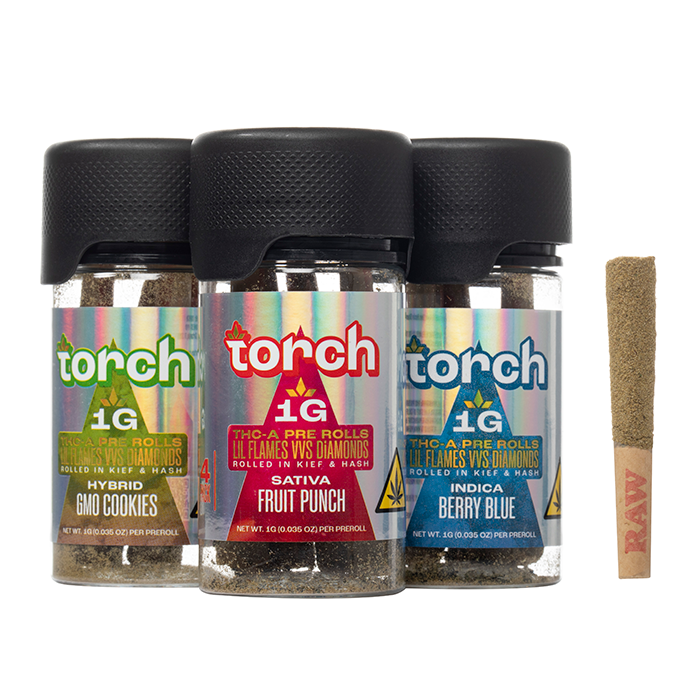 Torch Lil Flames VVS Diamonds Prerolls 4G