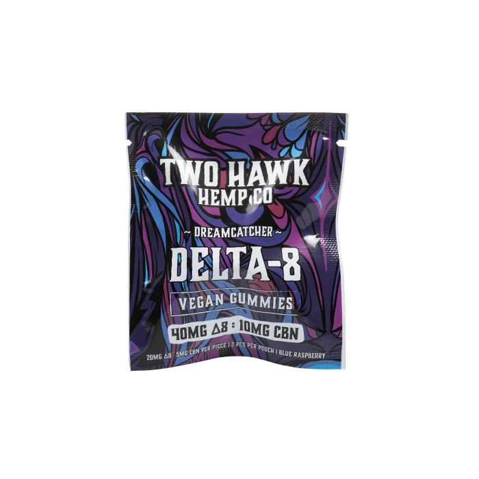 Two Hawk Extracts Delta-8 + CBN Dreamcatcher Gummies 500mg