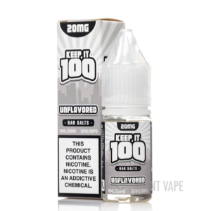 Unflavored - Keep It 100 Bar Salts - 10mL