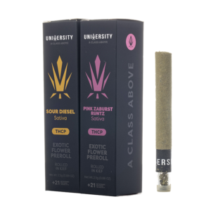 University THCP Exotic Flower Prerolls 2.5G