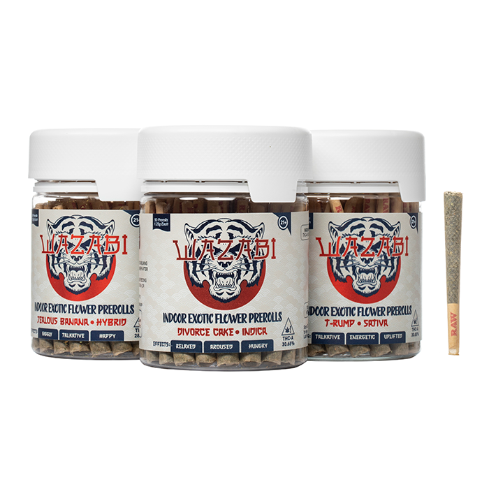 Wazabi Exotics Flower Prerolls 62.5G