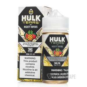 White Gummy Straw Melon Chew - Hulk Tears - 100mL