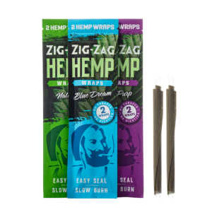 Zig Zag Natural Hemp Wraps - Pack of 2