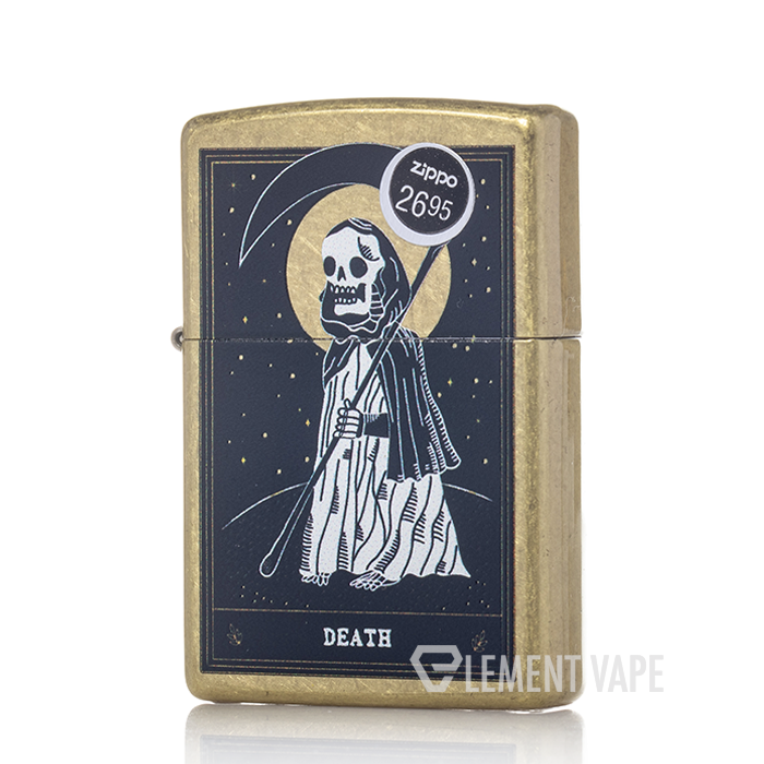 Zippo Brass Death Card Lighter - 46722