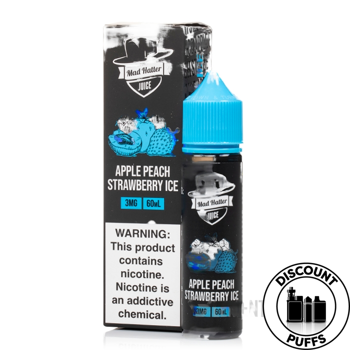 Apple Peach Strawberry - Mad Hatter - 60mL
