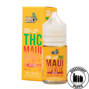 CBDFX CBD + Delta-9 THC Vape Juice - Purple Punch - Indica