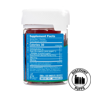 CBDFX Delta-9 THC + CBD Gummies: Lemon Dream Indica